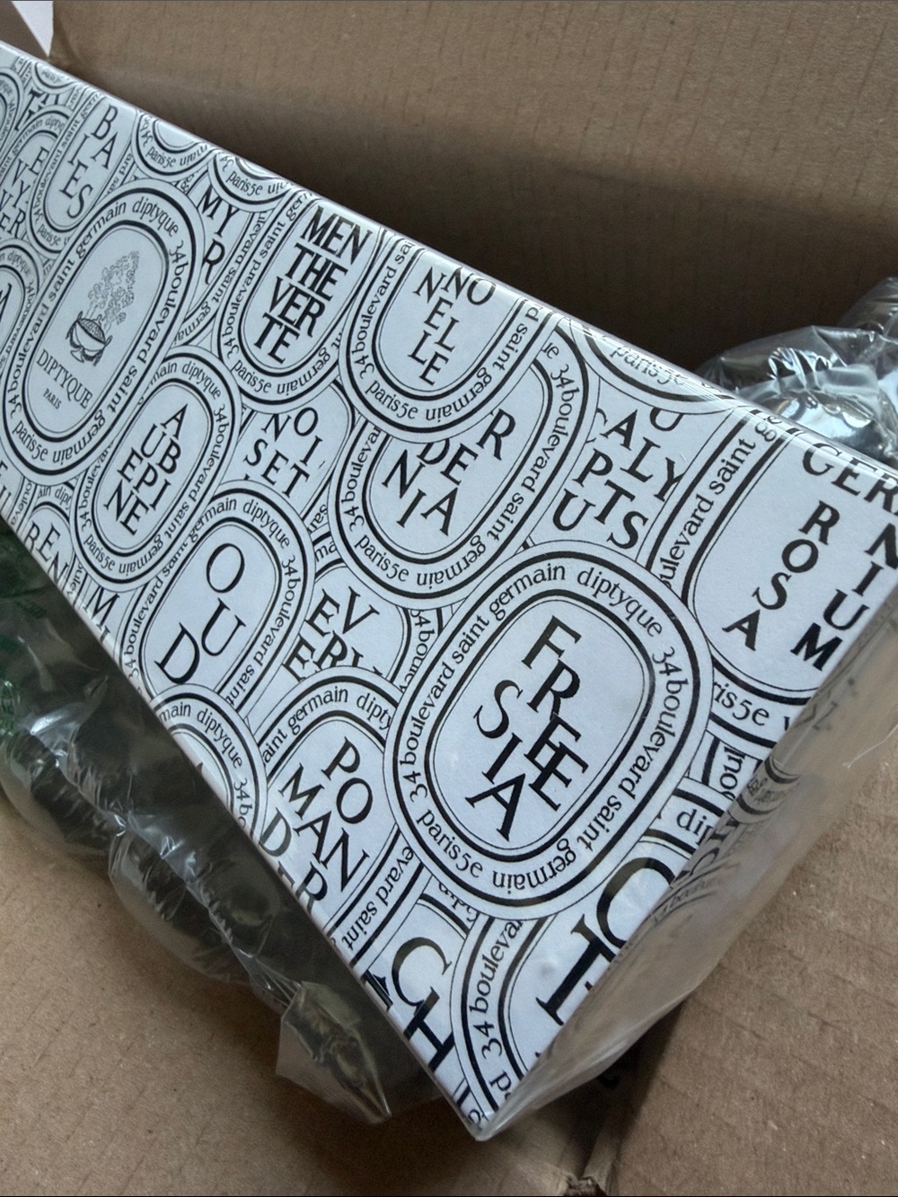 Diptyque candle SET OF 5 each 35g Shiso, Sesame Noir, Ortie, Cafe and Rhubarb